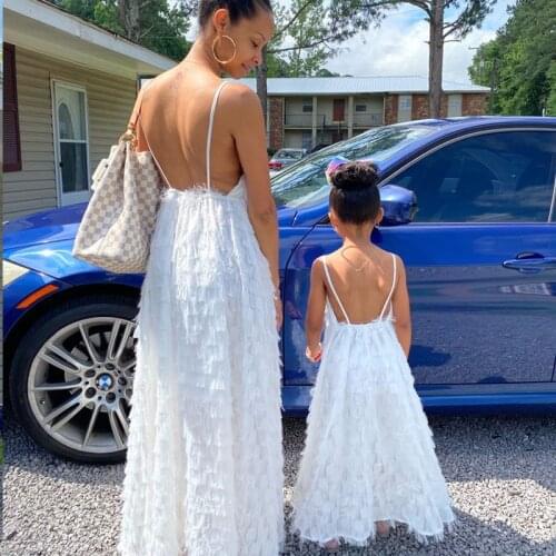 Summer Mommy And Daughter Matching Clothes Fashion Mom And Daughter Dress Family Matching Clothes Baby Girl Clothes 2-9year