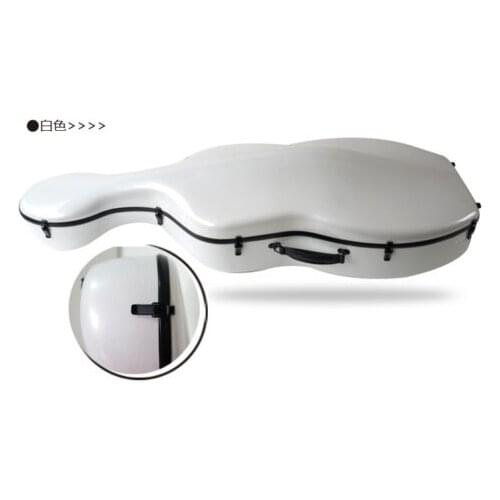 Best white carbon fiber composite material cello case 4/4 MA