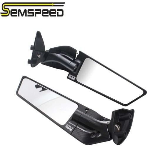 Modified Motorcycle 2PCS Rearview Mirrors Wind Wing Adjustable Rotating Side Mirrors For Ducati Panigale R S Panigale 1199 1299