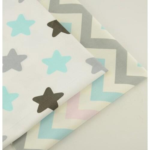 2 piece/lot New Arrivals Printed 100% Cotton twill Fabric for Patchwork Desk decoration pillow curtain cushion Fat Quarter dolls