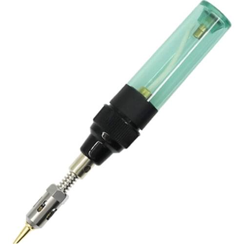 New Gas Soldering Iron Cordless Butane Torch Welding Pen 1300°C Adjustable Burner Blow with 6 Soldering Iron Tips