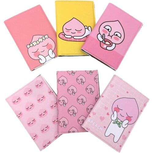 PU Leather Women Passport Cover Pink World Universal Travel Passport Ticket Holder Cover on The Passport Case Passport Pouch