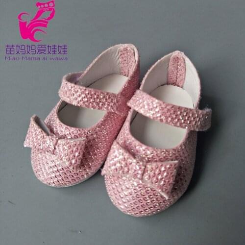 Fits 18inch Girl DollCute pink princess shoes for new borned baby doll shoes