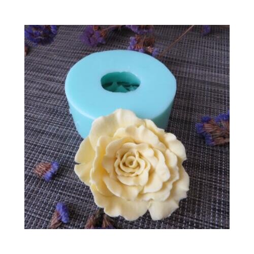 PRZY HC0092 3D molds rose flowers silicone soap mold flower candle aroma mould soap making moulds resin clay molds