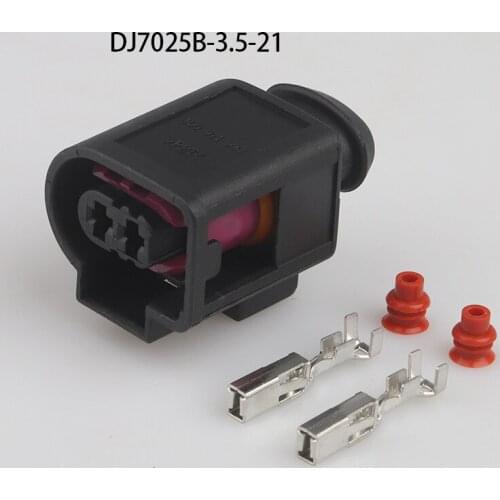 10 Sets 2 Pin Pigtail Plug 4D0 971 992 Automotive Connector Horn Crankshaft Position Injector Plug For Passat