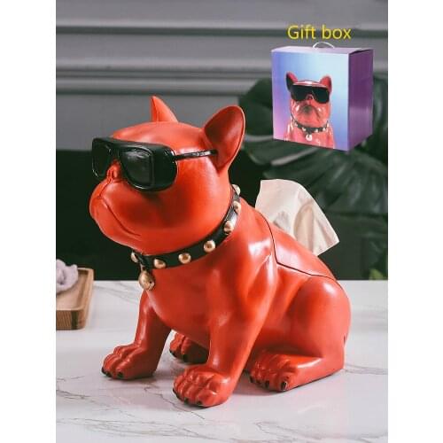 Nordic Ins Law Dog Tissue Box Living Room Napkins Home Creative Cute Carton Napkin Coffee Table Decoration