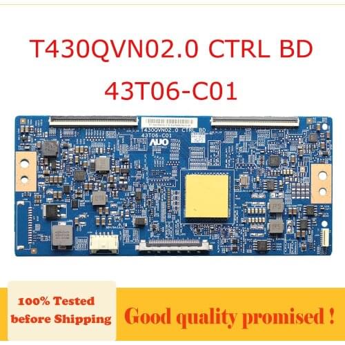 Tcon board T430QVN02.0 CTRL BD 43T06-C01 the circuit tested the TV Logic Board Replacement Free Shipping T430QVN02.0 43T06 C01