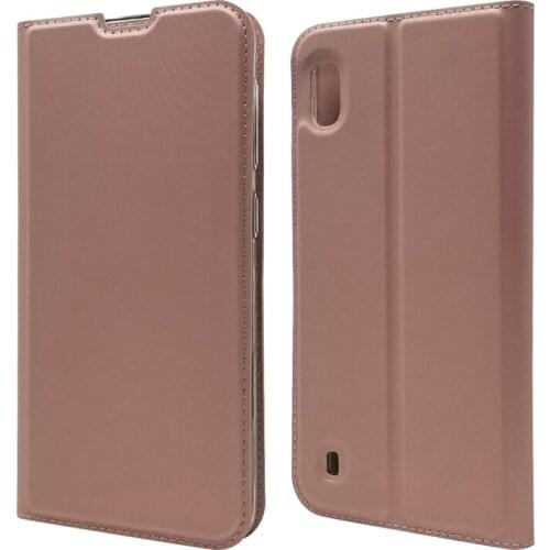 Ultra Slim Magnetic Case For Samsung Galaxy A10 Flip Stand Cover with card slots Fundas Protective Shell