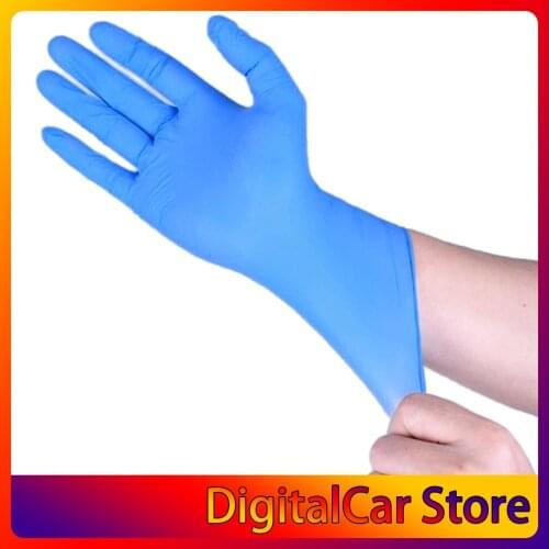 Vinyl Gloves 100 pcs / Box Disposable Gloves Powder-free Industrial Food Safety 3mm Translucent Pvc Gloves Nitrile Gloves