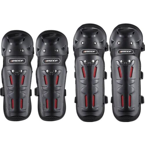 Hard Shell Moto Knee Pads Set Brace Support Sports Off-Road Guard MTB Snowboard Kneepad Hockey Motorcycle Protection Kits