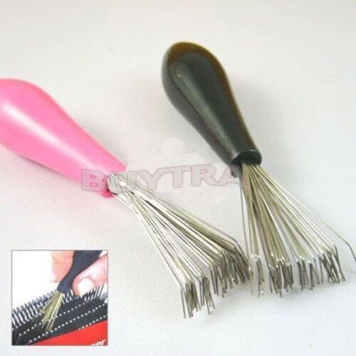 1PCS New Durable Mini Comb Hair Brush Cleaner Embeded Tool Salon Home Essential Color Randomly