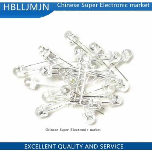 1000PCS 5mm Super Bright White Light-Emitting Diode DIP LED Straw Hat Astigmia