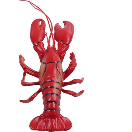 12 x 5 inch Big Fake Lobster Model for Dispaly Artificial Marine Animals Decoration