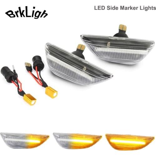 2pcs Dynamic Car LED Side Marker Tuar Signal Light Lamps For Opel Mokka X 2012-2020 Chevrolet Trax 13-19 Buick Encore 13-20