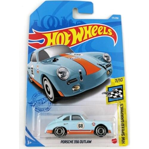 2021-171 Hot Wheels Cars PORSCHE 356 OUTLAW 1/64 Metal Diecast Model Collection Toy Vehicles