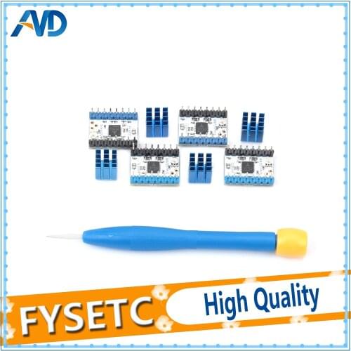 4pcs TMC2208 v1.2 Stepping Motor Mute Driver Stepstick Power Tube Built-in Driver Current 1.4A Peak Current 2A Replace TMC2100