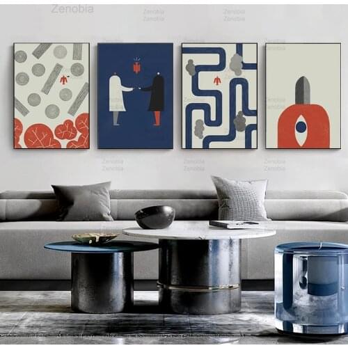 Abstract Maze Poster Modern Hd Canvas Painting Modular Quality Print Geometric Creative Design Wall Art Interior Home Decoration