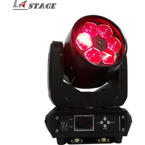 Free Shipping 6x40W RGBW 4in1 Super Beam Moving Head Light Led Stage Disco Dj Dmx Lamp Laser Show Christmas Party Light