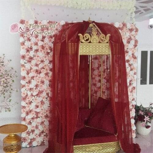 Artificial flower wall 3D fake flowers with europe rose use for wedding background decoration