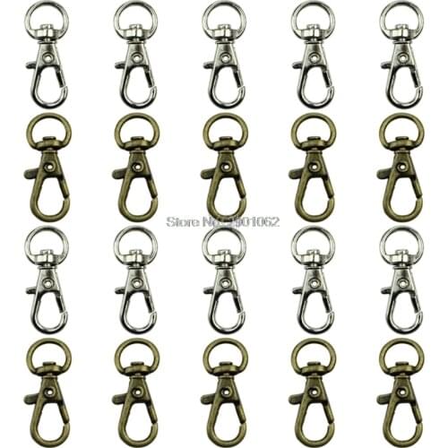 10Pcs Metal Lanyard Hook Swivel Snap Lobster Clasp Clips Craft Findings DIY Oct Drop ship