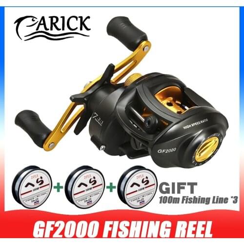 Anti-blast Line Baitcasting Reel 8KG Max Drag 7.2:1 High Speed Gear Ratio Saltwater Freshwater Fishing Wheel Fishing Reel Feeder