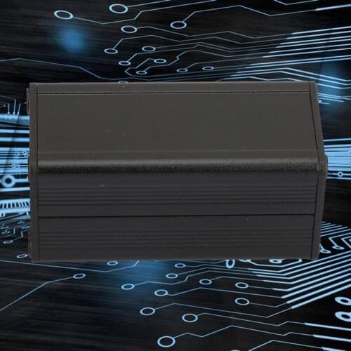 25*25*50mm Black Split type Aluminum shell PCB Instrument Enclosure Electronic Cooling Box