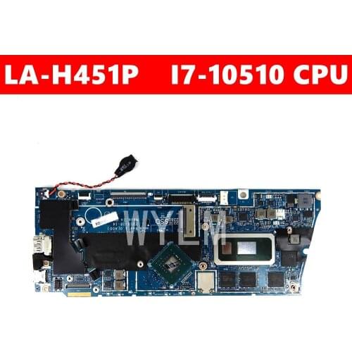 0M8T87 LA-H451P i7-10510 CPU N17S-G2-A1 Mainboard For DELL LA-H451P Laptop Motherboard 100%Tested Working Well