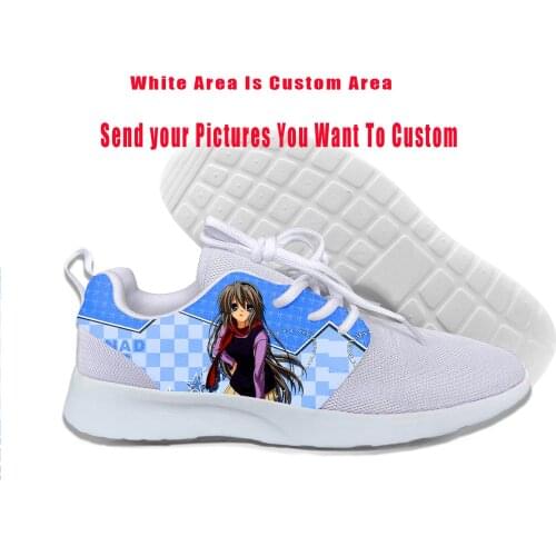 2019 Hot Cool Fashion Funny Summer Sneakers Handiness Casual Shoes For Men Women 3D Print Anime Clannad After Story Kawaii Cute