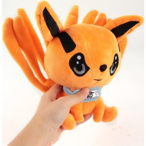 Stuffed Anime Naruto Toys Kurama Q Version Sitting Plush Dolls Creative Gifts Kyuubi Kawaii Fox Monster Cotton Toys For Children
