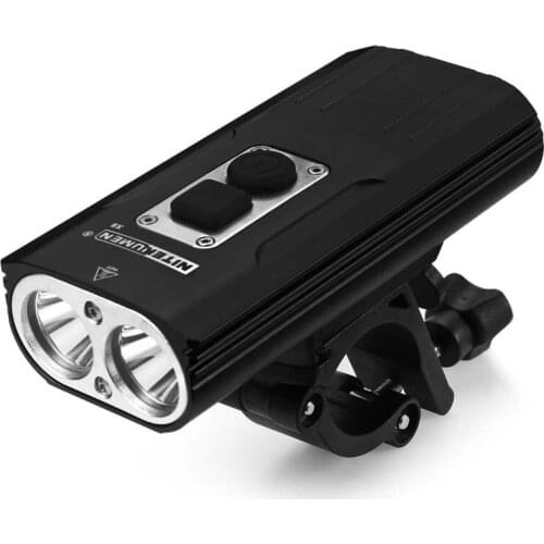 NITENUMEN X8 2xCREE XML U3 1800 Lumens 4-Mode Rechargeable LED Bicycle Light (2x18650 Battery build-in)
