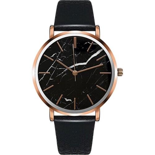 New Fashion Marble Dial Waterproof Unisex Quartz Watches