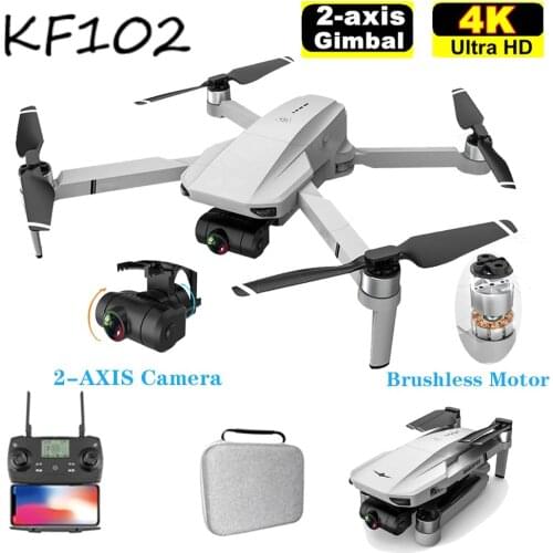 2021 NEW KF102 Drone 4k 5G HD Mechanical Gimbal Camera GPS System Anti-Shake Aerial Photography Brushless Quadcopter