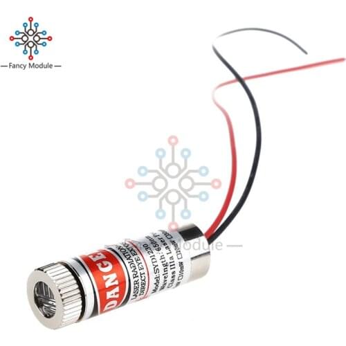 New Focusable 5mW 650nm Red Cross Line Laser Module Focus Adjustable laser Head 3V 5V