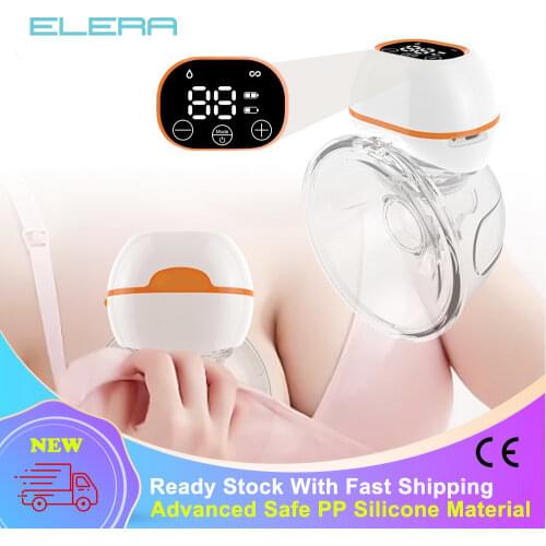 New LCD Automatic Wearable Electric Breast Pump Hands-free Silent USB Rechargable Milk Extractor Baby Breastfeeding