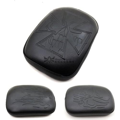 Motorcycle Rear Passenger Seat Pillion Pad 8Suction Cups for Harley Sportster XL 883 1200 Softail Dyna Street Bob Cruiser Choppe