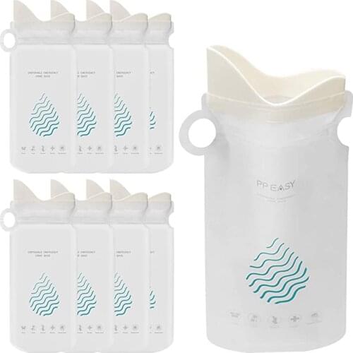 Portable Unisex Urinal Disposable Urine Bags Urination Device Pee Bags for Travel Driving Traffic jam Camping Bedridden Patient
