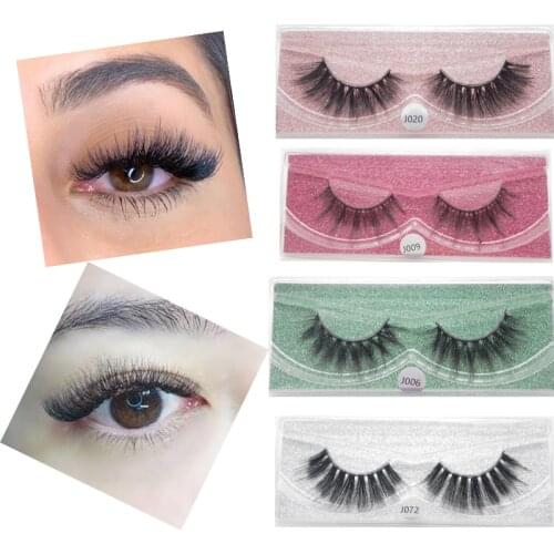 YioWio 5D Mink Eyelashes Lashes Cross Thick Messy Natural False Eyelashes Faux Cils Reusable Makeup Fluffy Fake Lashes Maquiagem