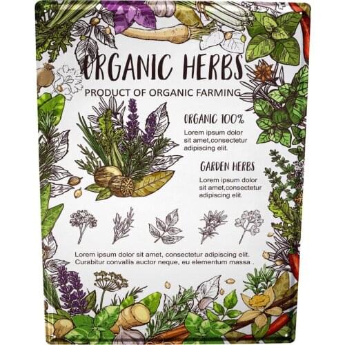 SINCE 2004 tin Plate Kitchen Herbs