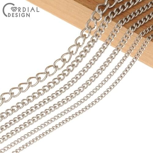 Cordial Design Stainless Steel Chains/Jewelry Accessories/DIY Making/Hand Made/Chains For Necklace/Jewelry Findings & Components