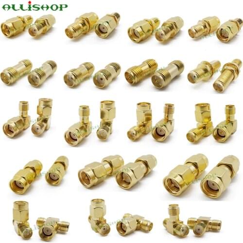 ALLiSHOP 18 type SMA Connector Adapter SMA RP SMA Male and Female RF Coax Connector Converter For WIFI Antenna / FPV Drone