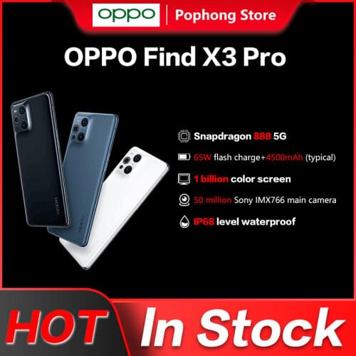 OPPO Find X3 Pro 5G Mobile Phone 6.7 inch Snapdragon 888 Octa Core 8GB RAM 256GB ROM 65W Super Flash Charge in screen