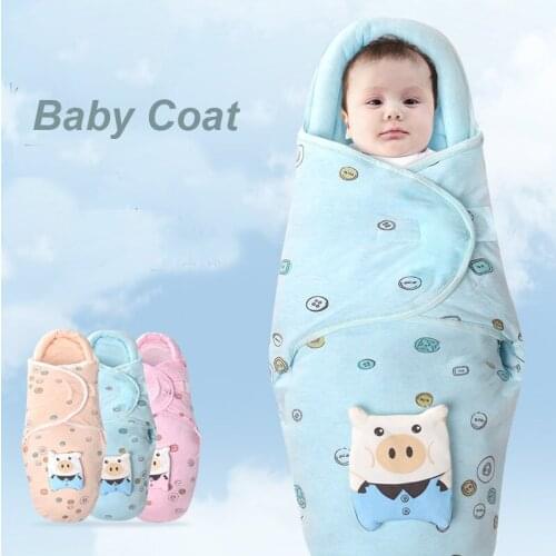 Baby Newborn Sleeping Bag Pure Cotton Spring/Summer Plush Blanket Wrapped Super Soft Portable Stroller Sleeping Bag