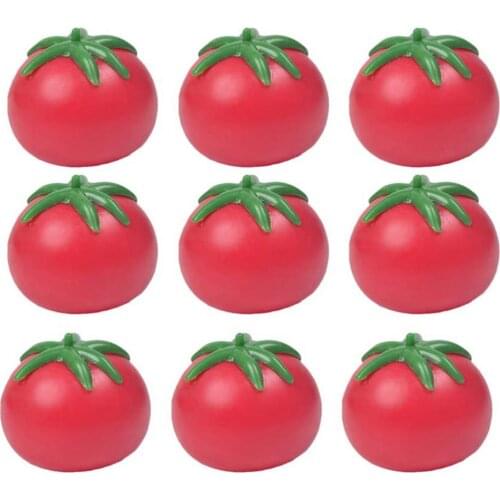 Tomato Fidget Toy Simulation Fruit Food Shaped Stress Relieve Slowly Rising Throwing Toys Relief Stress Toys Squeeze Vent Toy