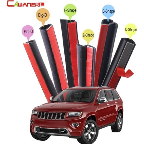 Cawanerl Whole Car Rubber Sealing Seal Strip Kit Weatherstrip Seal Edge Trim For Jeep Grand Cherokee Wrangler Commander