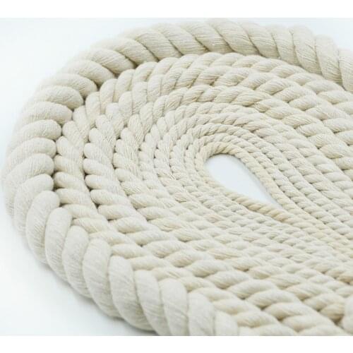 5 mm - 20mm high strength checking Cotton Rope Woven Cords for Accessories Bag Craft Projects home