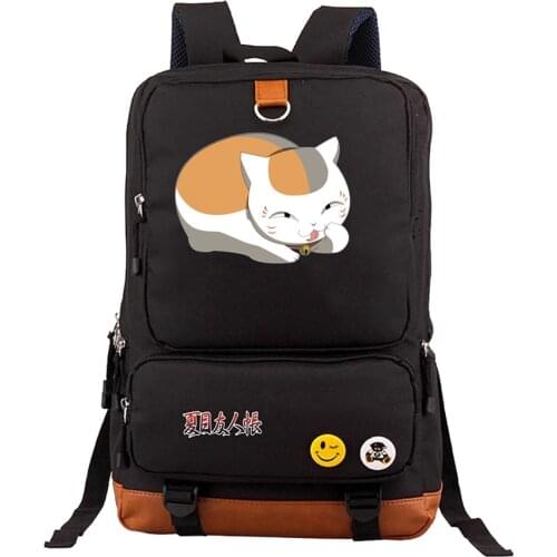 Japan anime Natsume Yuujinchou Cat Printing Students Backpack Mochila for Teenagers BackPack Rucksack Travel Daypack Luggage Bag