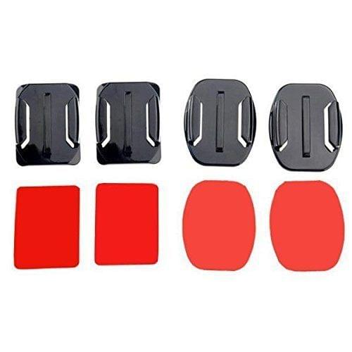 2pcs Flat and 2pcs Curved Adhesive Sticker Mounts With Adhesive Pads for Gopro
