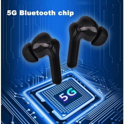 2Pcs YX-01 TWS Bluetooth 5.0 Headsets Wireless Headphones Stereo Earbuds Sports Waterproof Earphones with Microphone and Chargin