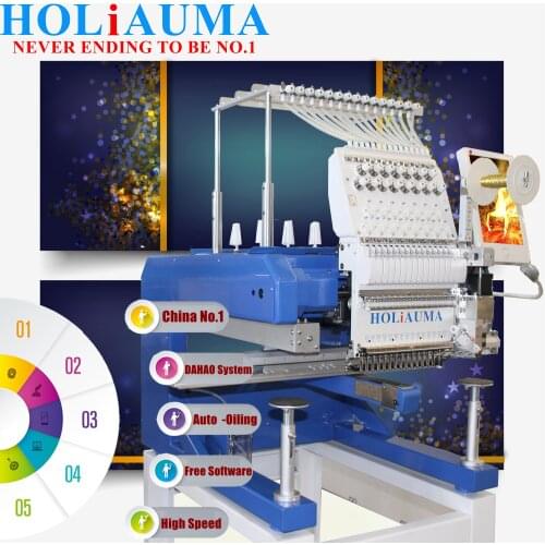 High speed Double 2 Head Flat Cap Embroidery Computerised Hat Sewing Machine for T-shirt Textile Garment