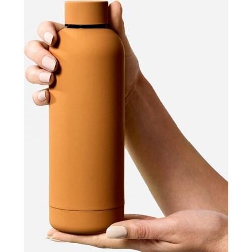 500ML Vacuum Cup 304 Stainless Steel Wear-resistant Practical Outdoor Camping Running Frosted Mug Portable Sport Water Bottles